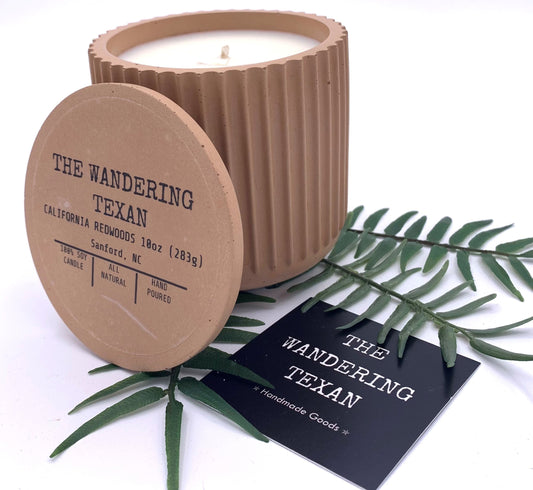 California Redwoods | Ridged Collection | Soy Candle