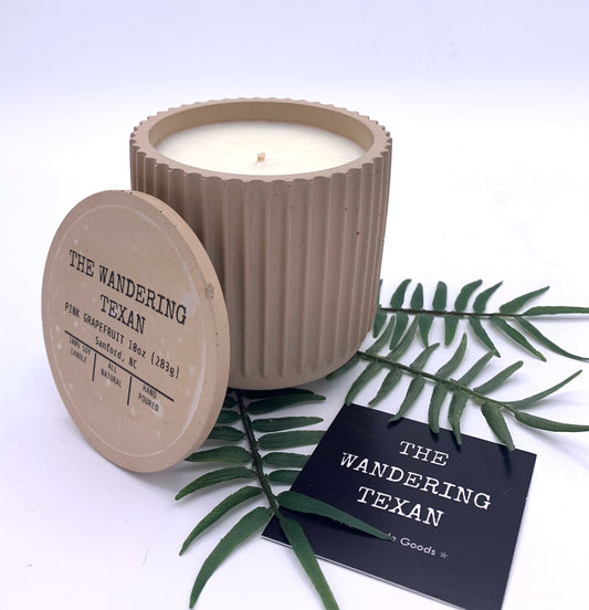 Pink Grapefruit | Ridged Collection | Soy Candle