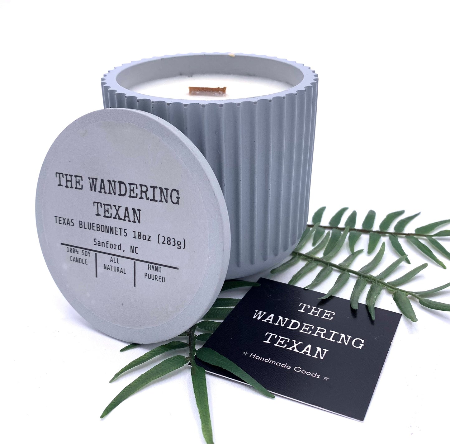 Texas Bluebonnets | Ridged Collection | Soy Candle